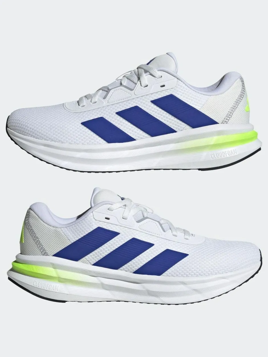 adidas White/Blue Galaxy 7 Running Trainers New
