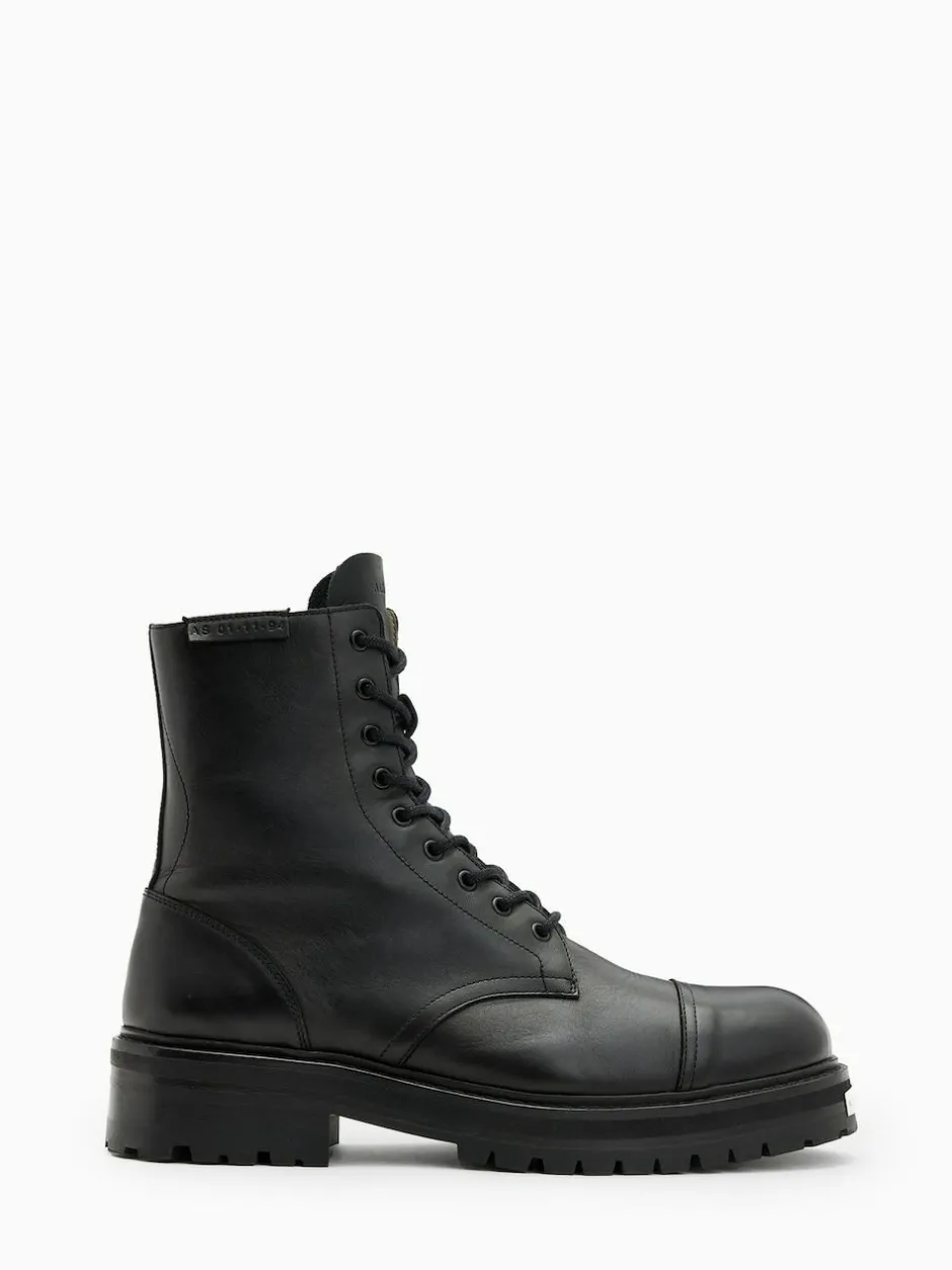 All Saints AllSaints Black Hank Boots Clearance