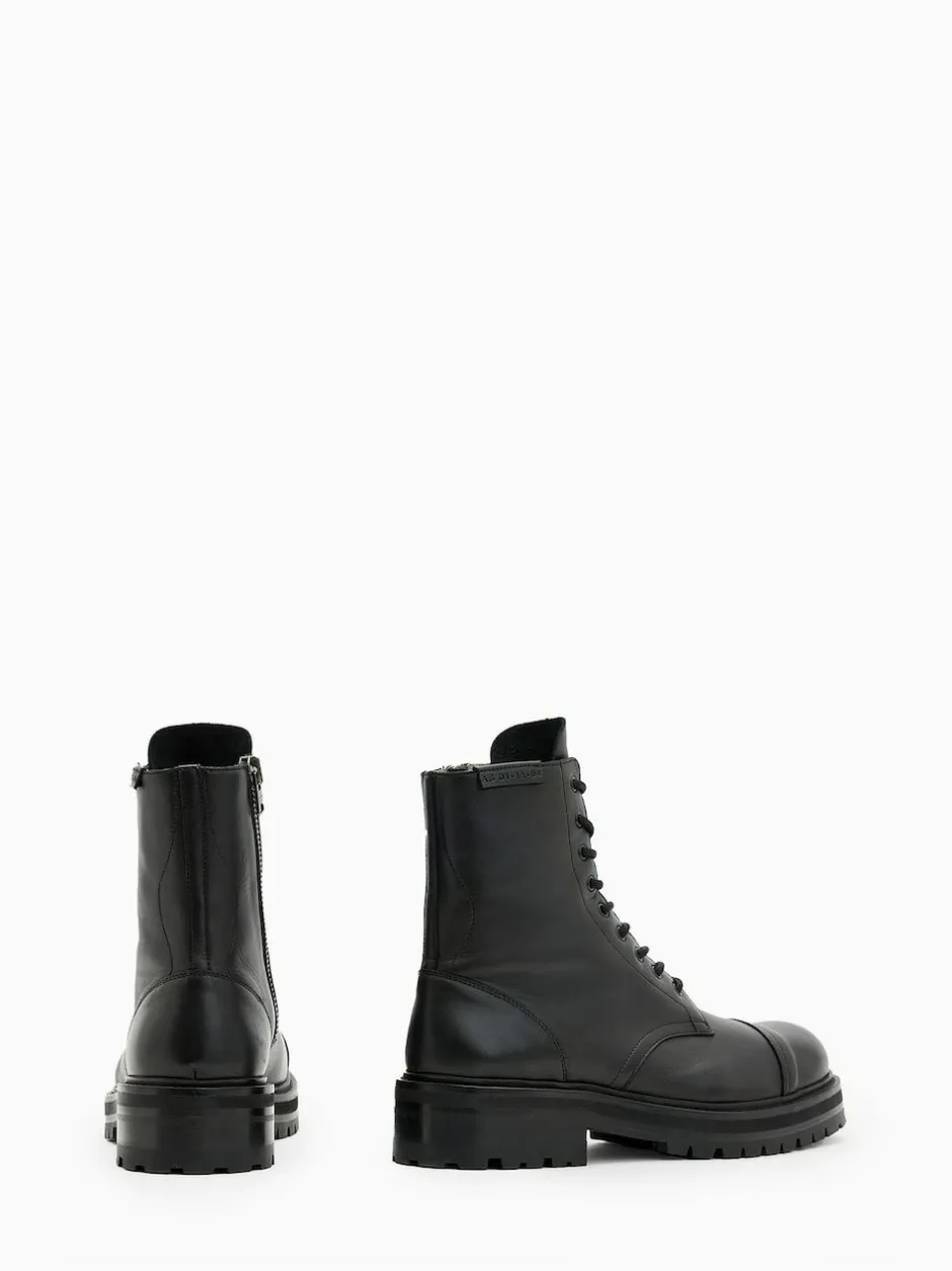 All Saints AllSaints Black Hank Boots Clearance