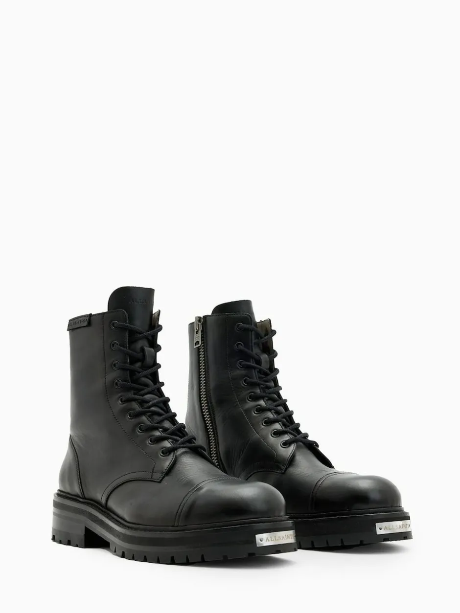 All Saints AllSaints Black Hank Boots Clearance