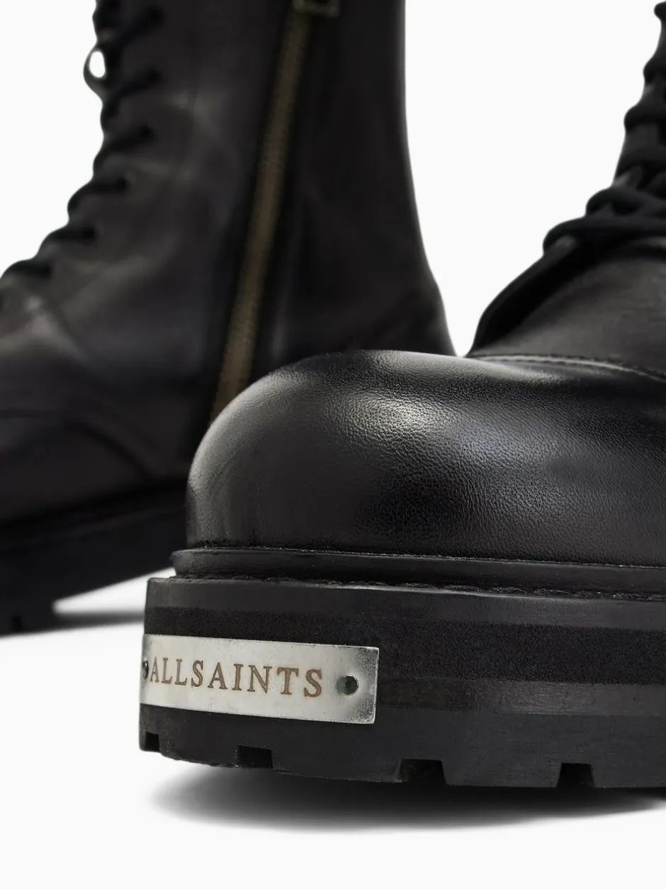 All Saints AllSaints Black Hank Boots Clearance