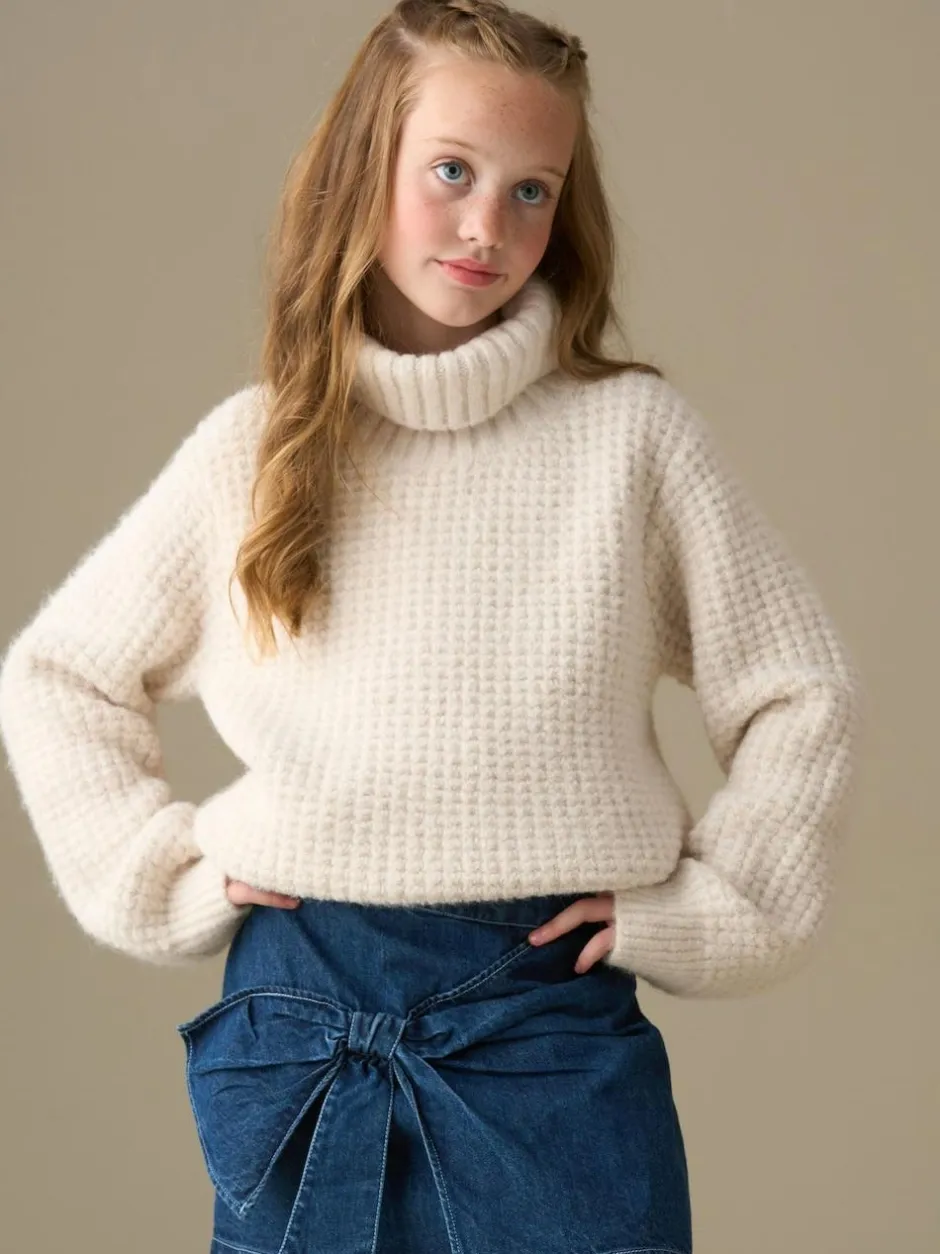 Angel & Rocket Blue Casey Denim Bow Aline Skirt Sale