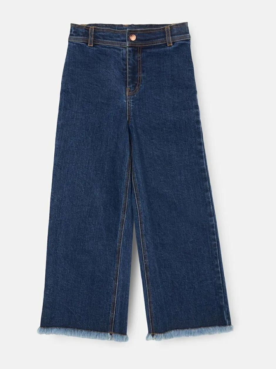 Angel & Rocket Blue Paloma Blue Heart Pocket Cropped Jeans Best