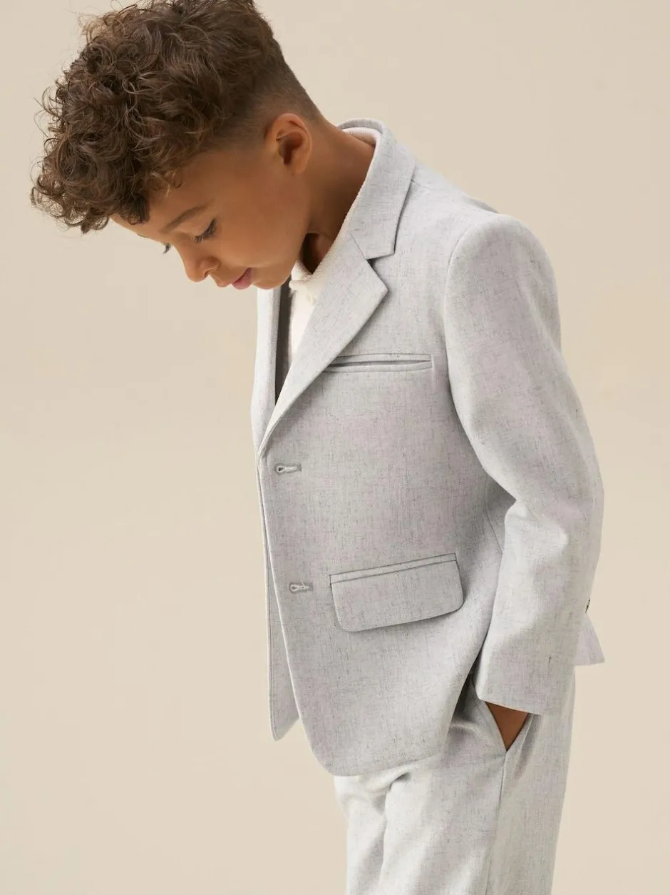 Angel & Rocket Grey Luca Smart Textured Blazer Sale