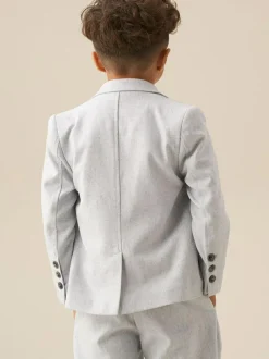 Angel & Rocket Grey Luca Smart Textured Blazer Sale