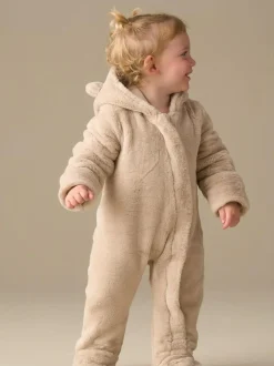Angel & Rocket Quinn Faux Fur Pramsuit Natural Discount