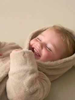 Angel & Rocket Quinn Faux Fur Pramsuit Natural Discount