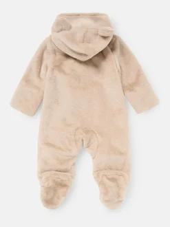 Angel & Rocket Quinn Faux Fur Pramsuit Natural Discount