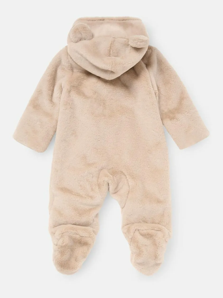 Angel & Rocket Quinn Faux Fur Pramsuit Natural Discount