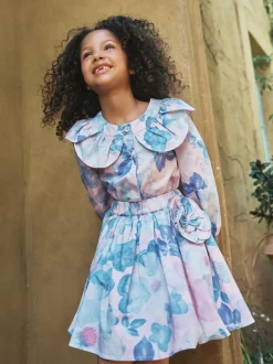 Angel & Rocket Pink Celia Floral Corsage Skirt Outlet