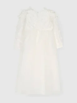 Angel & Rocket White Gabrielle Embellished Mesh Dress Best