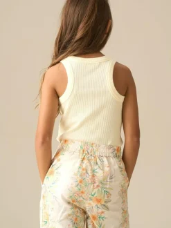 Angel & Rocket Jess Flower Corsage Vest Yellow