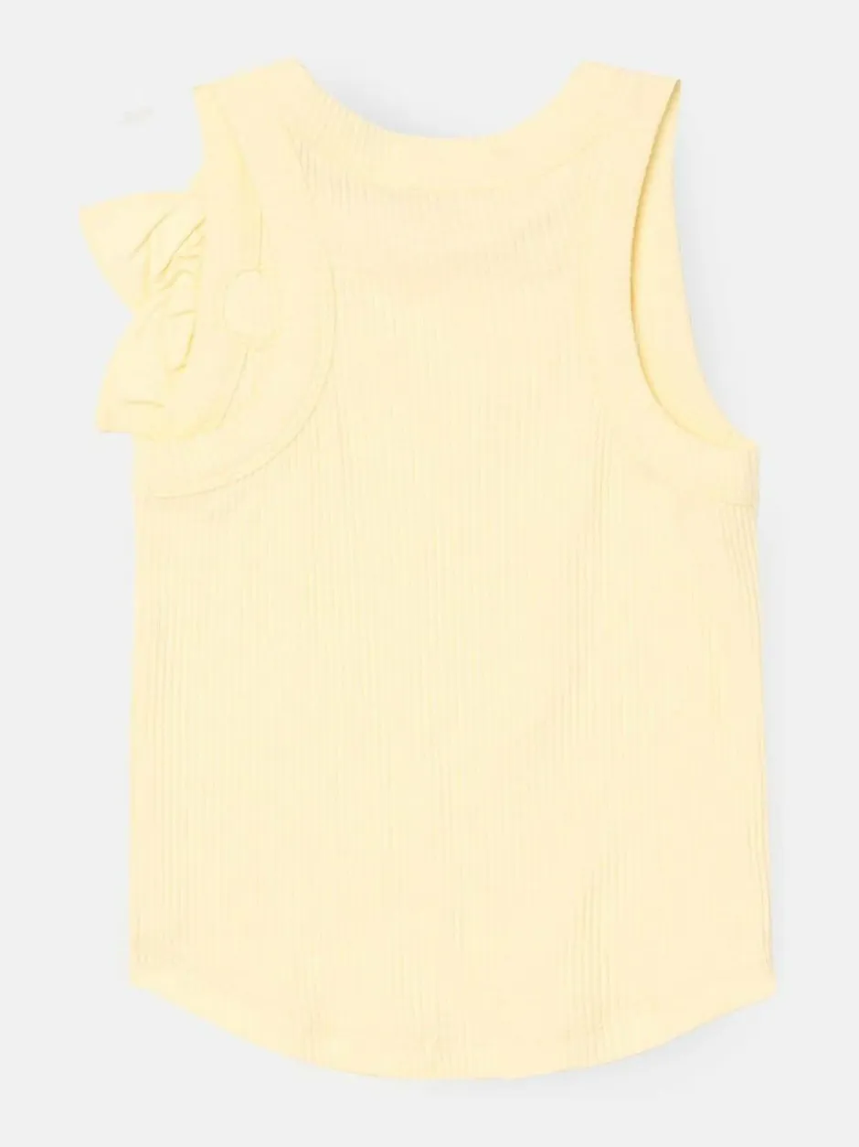 Angel & Rocket Jess Flower Corsage Vest Yellow