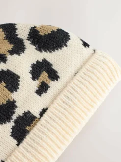 Next Animal Baby Print Knitted Pom Hat (0mths-2yrs) Discount