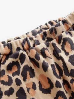 Next Animal Leopard Print Textured Barrel Leg Trousers (3mths-7yrs) Sale