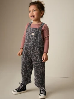 Next Denim Dungarees (3mths-7yrs) Animal Print Outlet