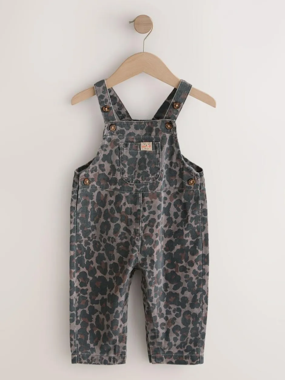 Next Denim Dungarees (3mths-7yrs) Animal Print Outlet