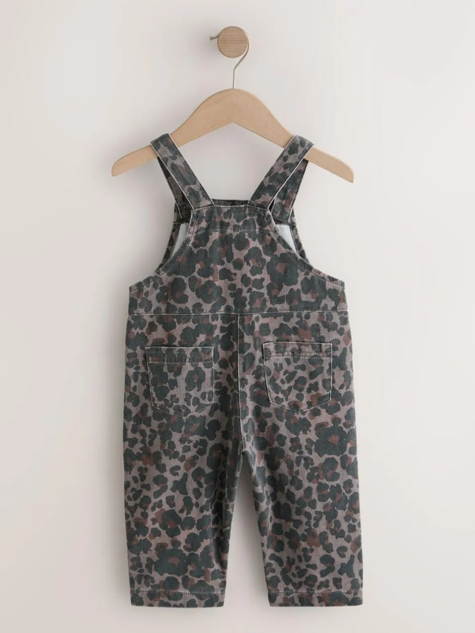 Next Denim Dungarees (3mths-7yrs) Animal Print Outlet