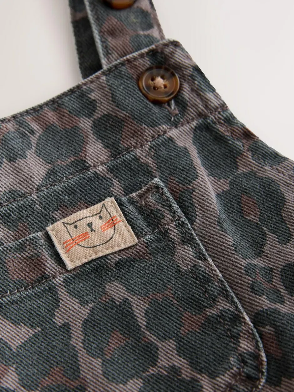 Next Denim Dungarees (3mths-7yrs) Animal Print Outlet