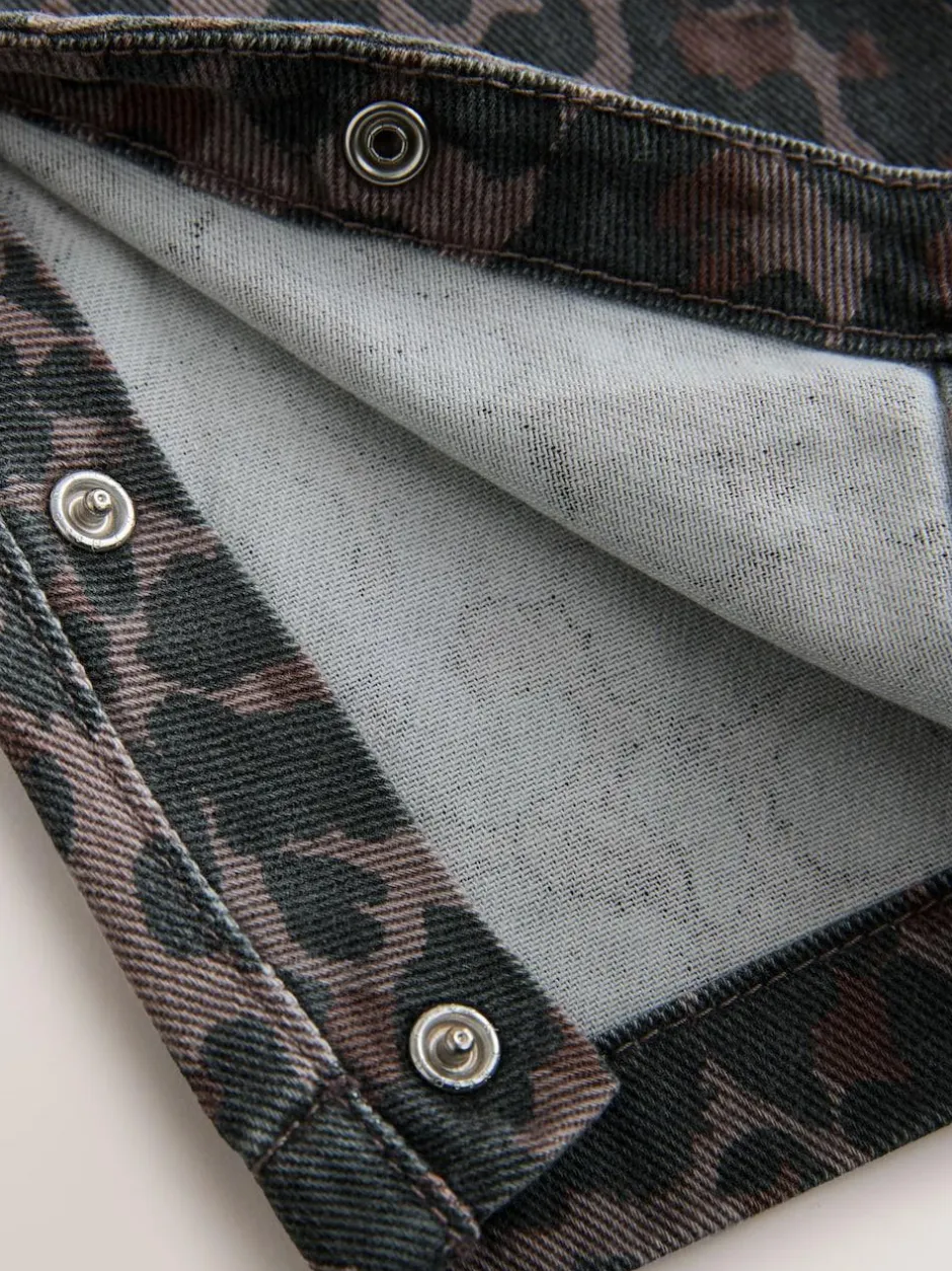 Next Denim Dungarees (3mths-7yrs) Animal Print Outlet