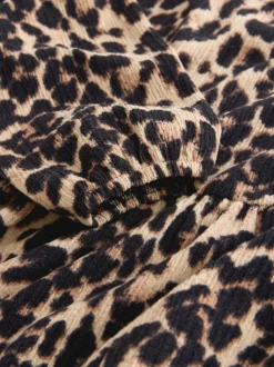 Next Animal Print Long Sleeve Jersey Dress (3-16yrs) Outlet