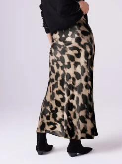 Next Animal Print Maternity Satin Maxi Skirt Sale