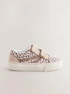 Next Standard Fit (F) Touch Fastening Trainers Animal Clearance