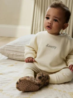 Next Baby Cosy Touch Fasten Boots (0-18mths) Animal Tan Brown Discount