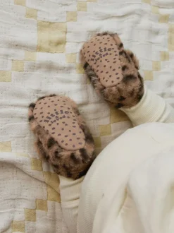 Next Baby Cosy Touch Fasten Boots (0-18mths) Animal Tan Brown Discount