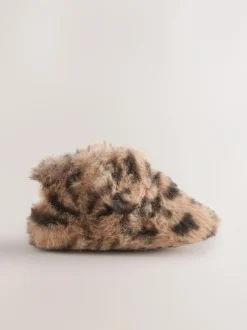 Next Baby Cosy Touch Fasten Boots (0-18mths) Animal Tan Brown Discount