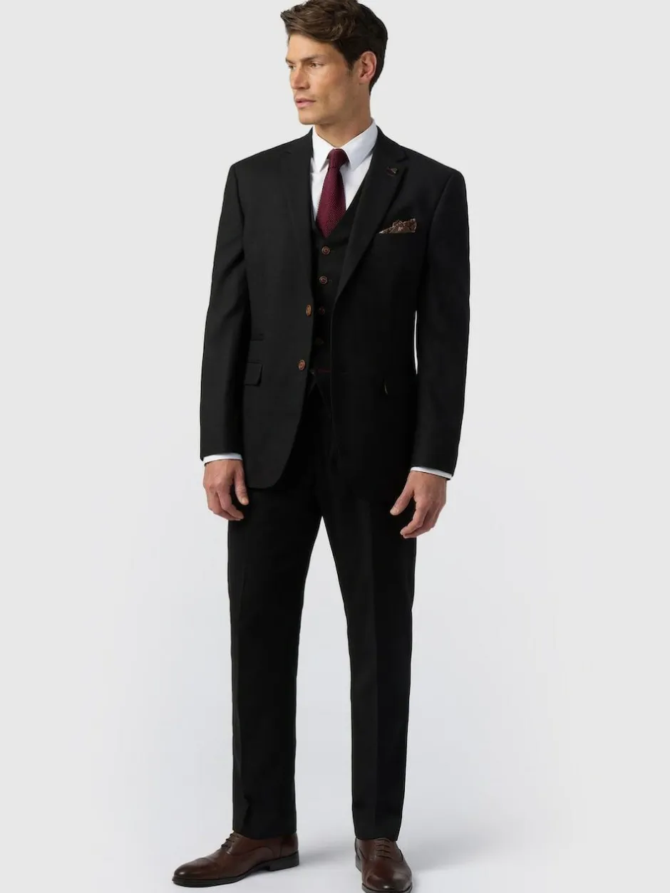 Antique Rogue Black Blake Texture Regular Jacket
