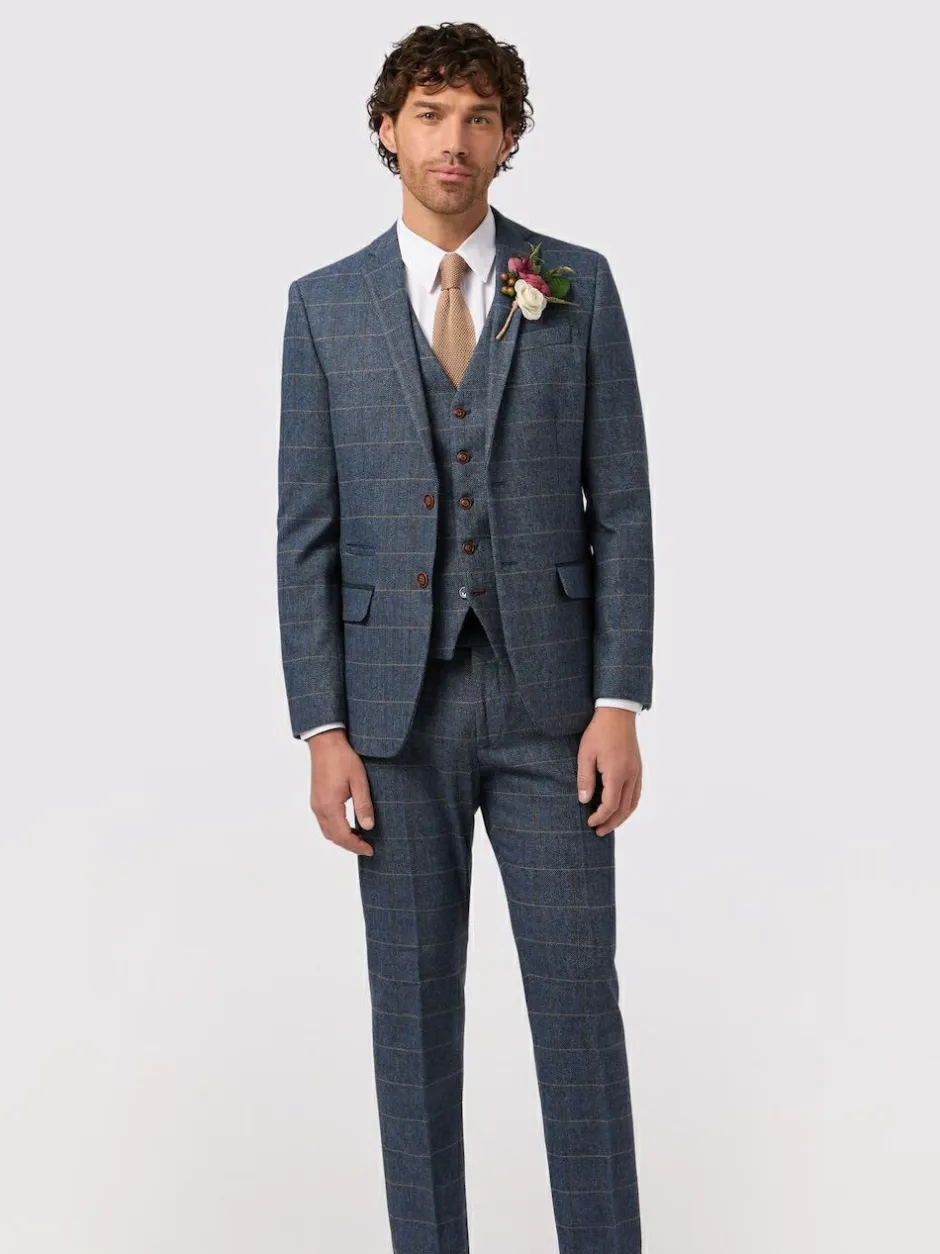 Antique Rogue Blue Lenox Check Jacket Clearance