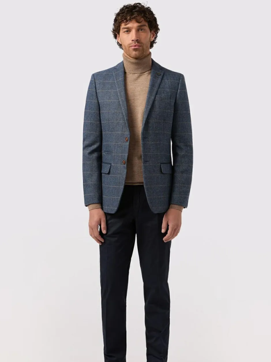 Antique Rogue Blue Lenox Check Jacket Clearance