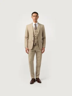 Antique Rogue Cream Slim Plain Jacket Best