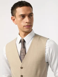 Antique Rogue Gold Plain Slim Waistcoat Online