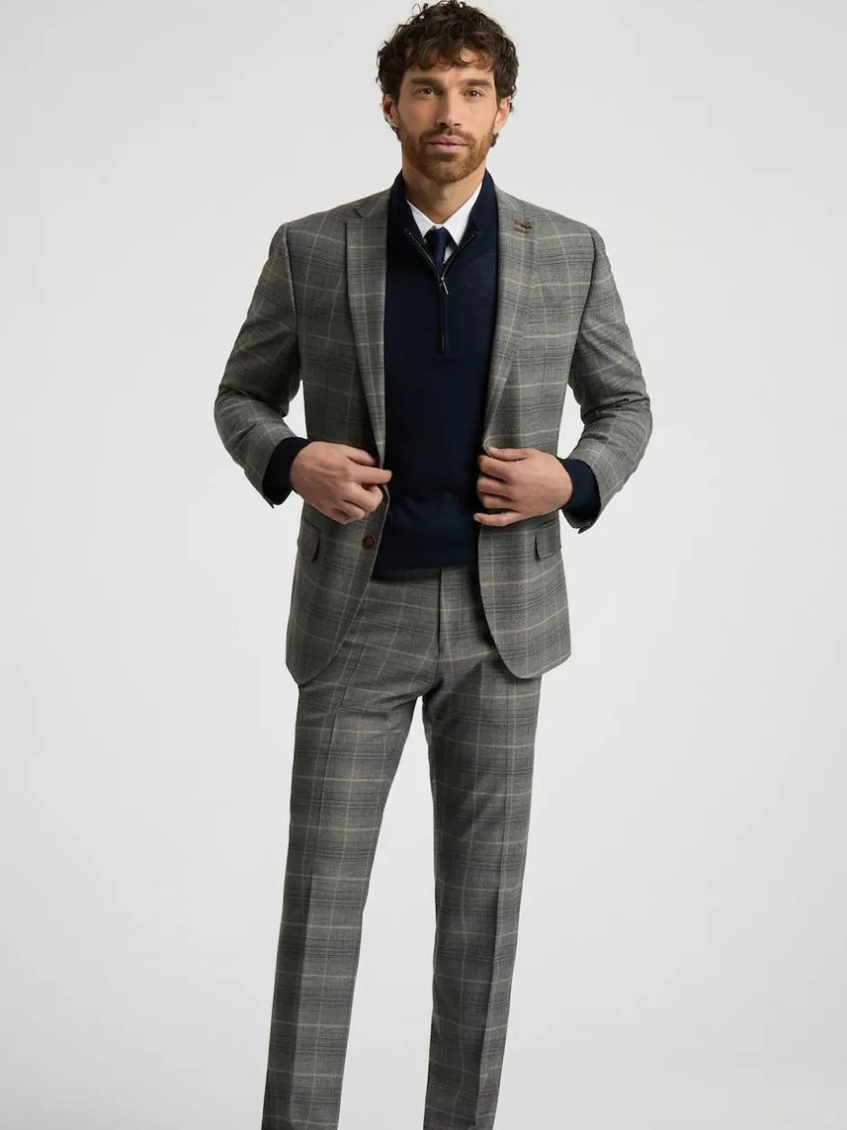 Antique Rogue Grey Bailey Check Jacket Hot