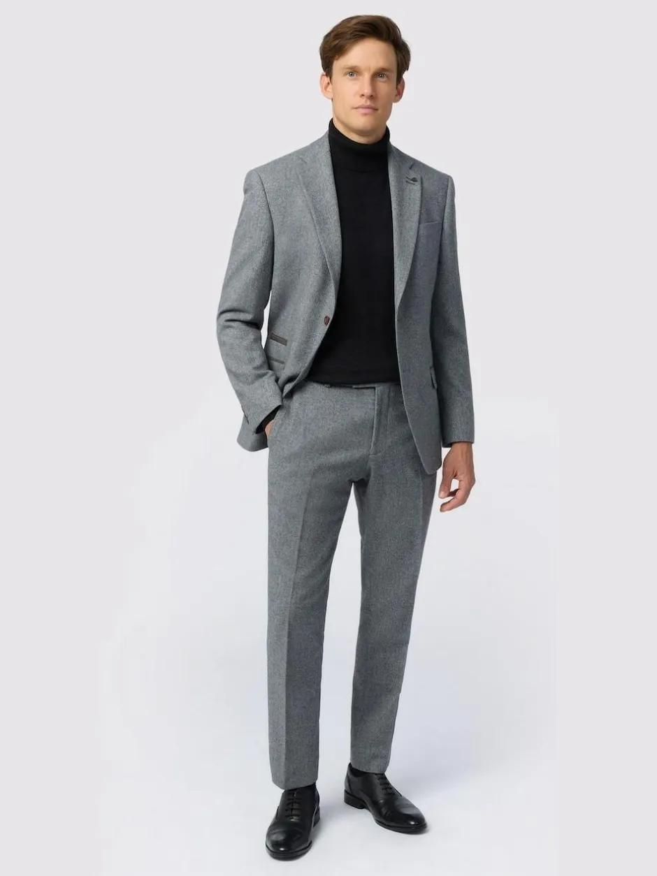 Antique Rogue Grey Herringbone Tweed Jacket