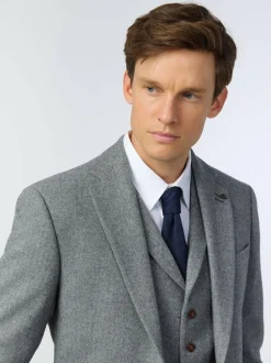 Antique Rogue Grey Herringbone Tweed Jacket