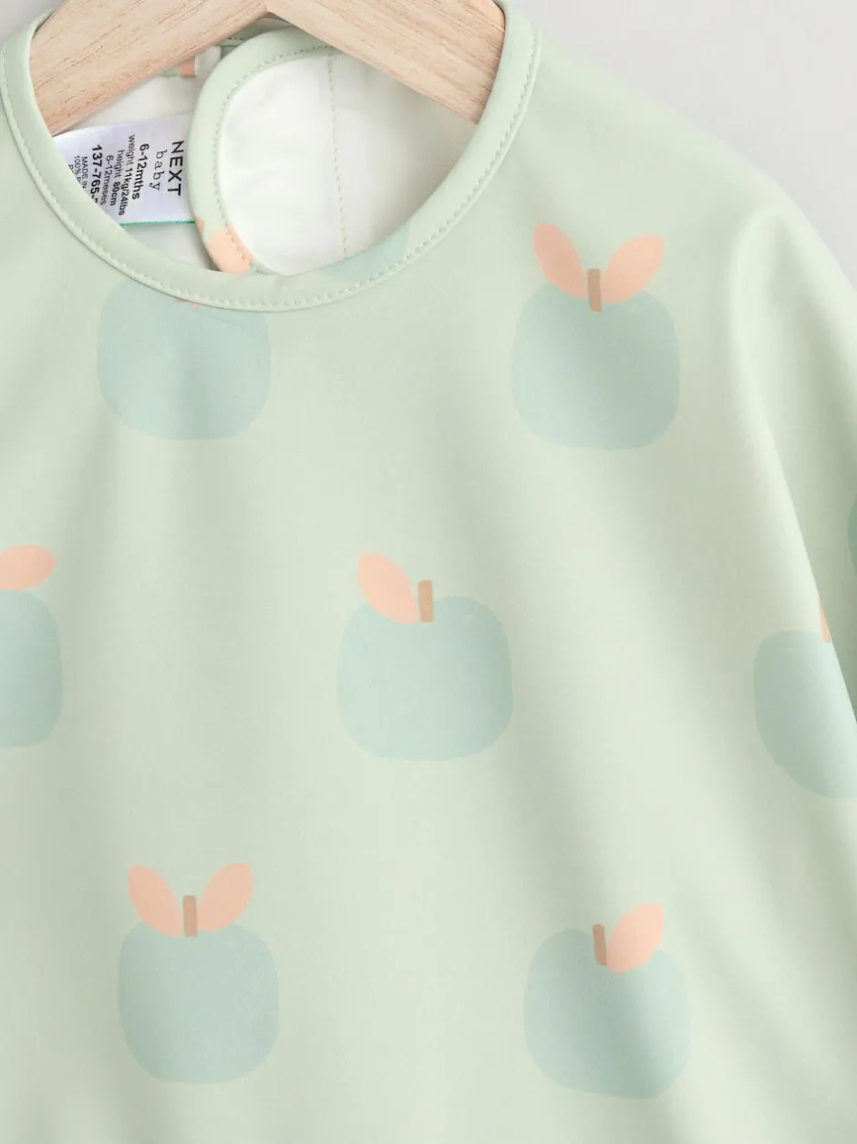 Next Apple Weaning And Feeding Sleeved Bib Best