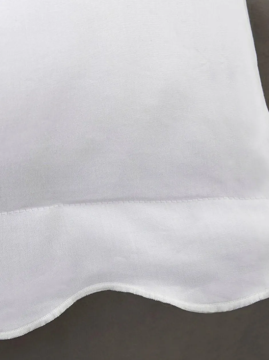 Appletree White Scallop Edge 200 Thread Count 100% Cotton Duvet Cover Set Online
