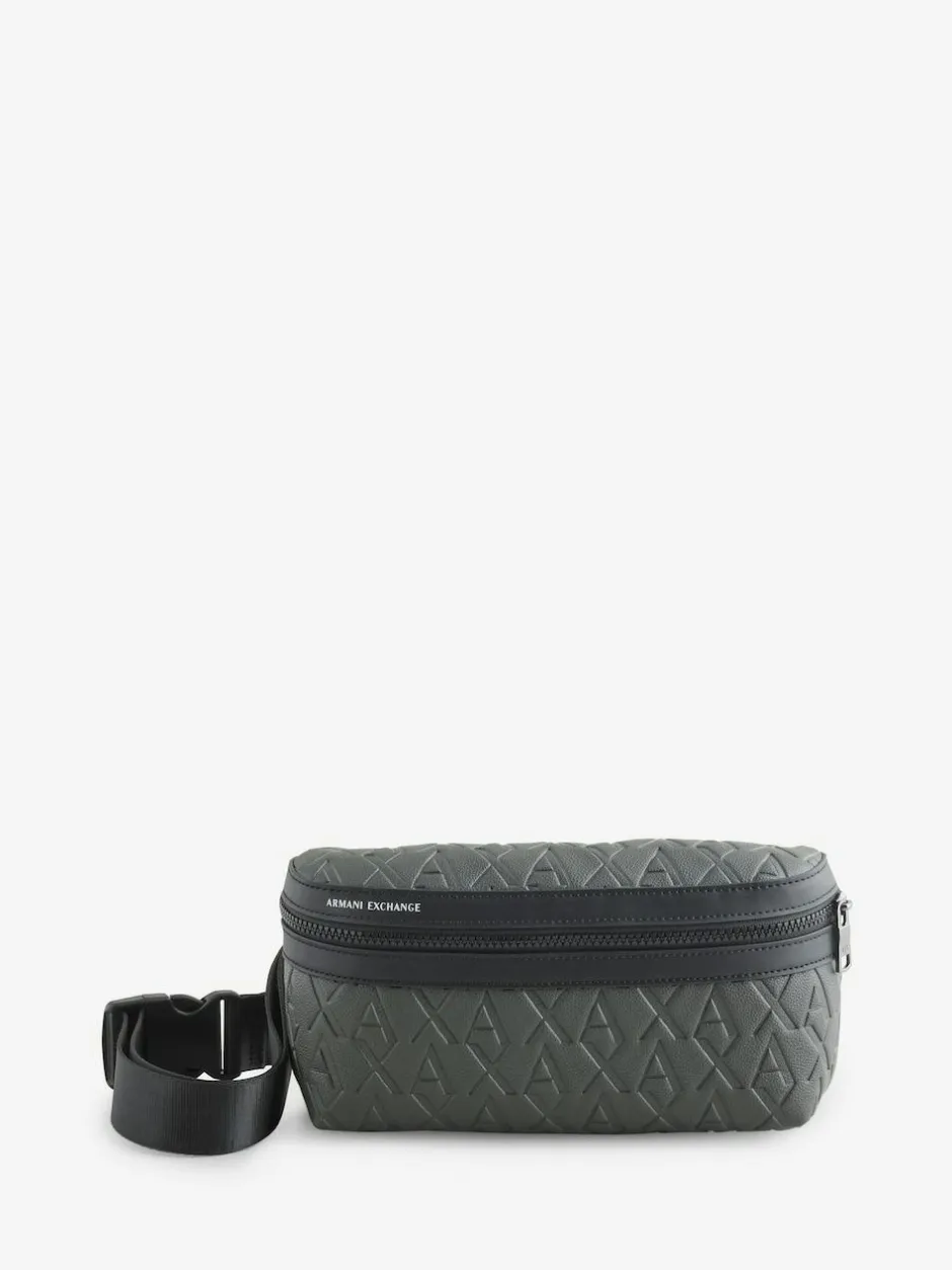Armani Exchange Green Logo Belt Bag New
