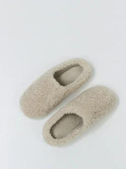 Aruelle Amy High Back Fluffy Cream Slippers Discount