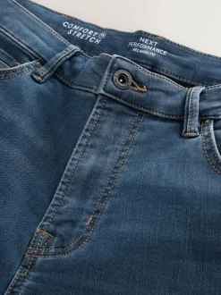 Next Ash Blue Relaxed Fit Comfort Stretch Jeans New