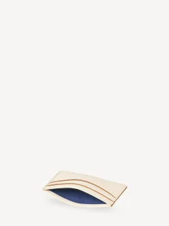 Aspinal of London Slim Credit Card Case Grain Leather White Online