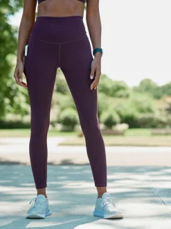 Next Active Sports Dry Tech Sculpting Leggings Aubergine Discount