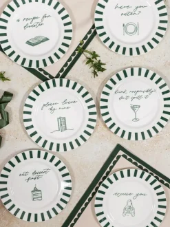 Avalon Home Forest Green Eat Dessert Plate Discount
