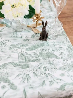 Avalon Home Green Lake District Toile Table Runner New