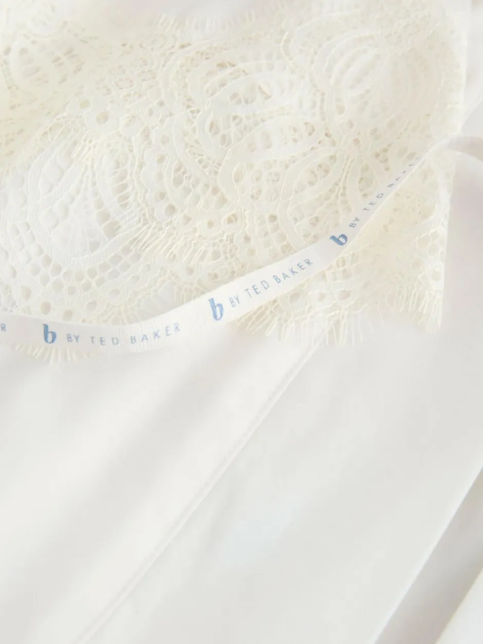 B by Ted Baker Ecru Satin Lace Bridal Robe