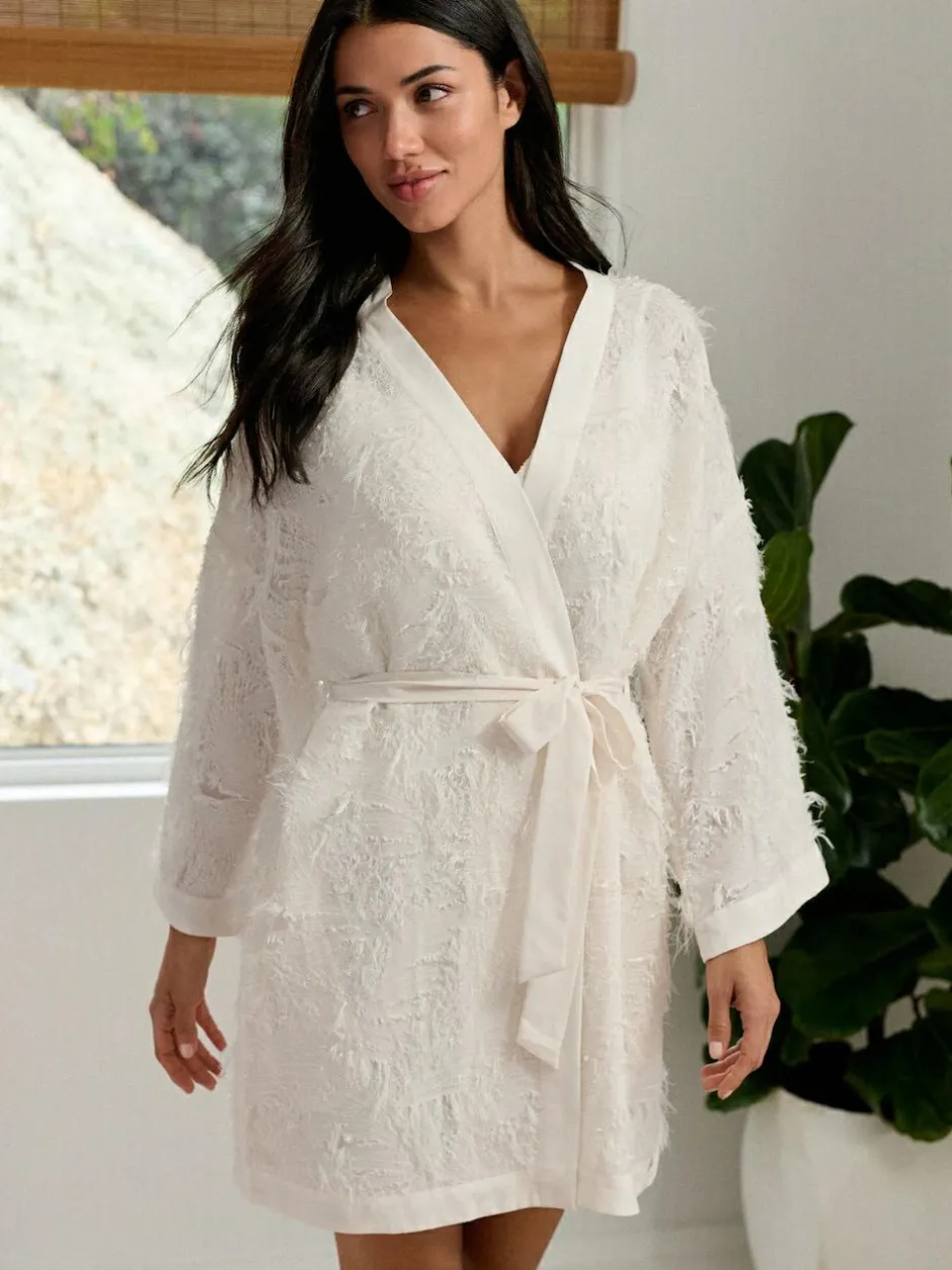 B by Ted Baker Feather Ivory Bridal Robe Hot