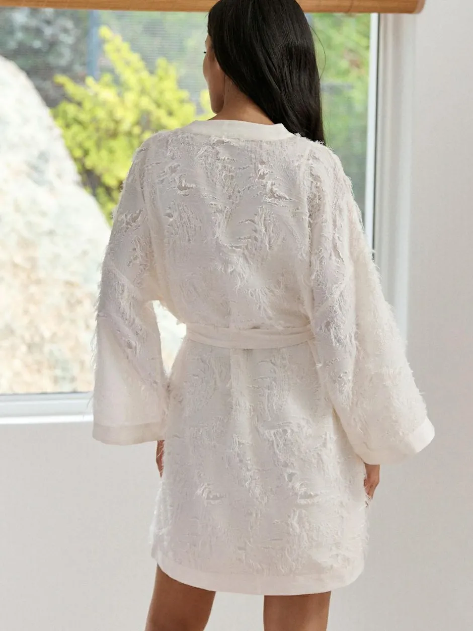B by Ted Baker Feather Ivory Bridal Robe Hot